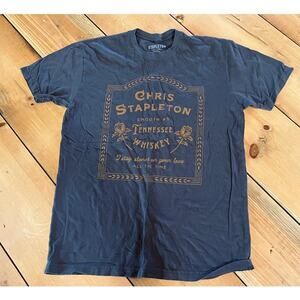 Chris Stapleton Shirt Adult Medium Gray Smooth As Tennessee Whiskey Soft Casual
